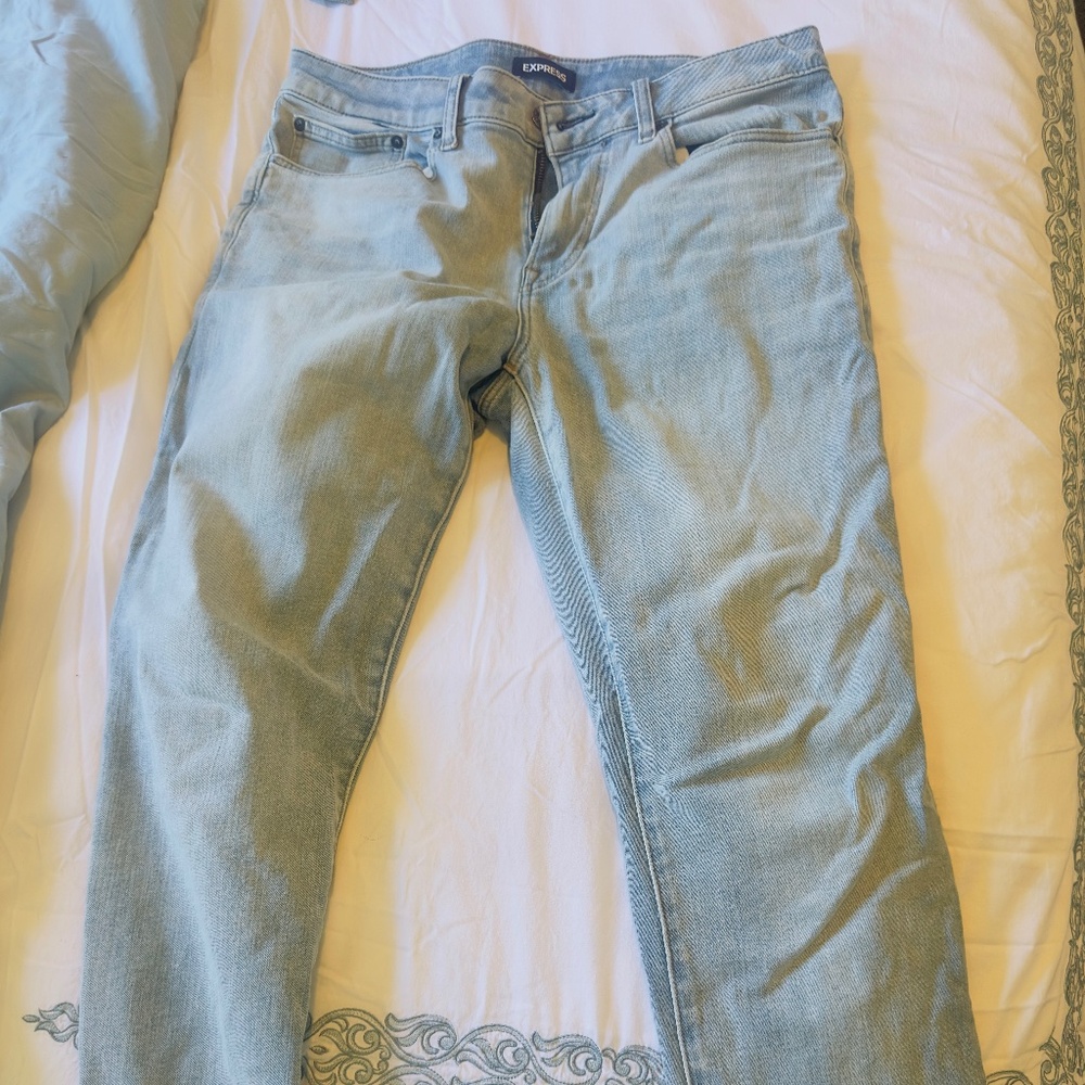 Express light blue denim